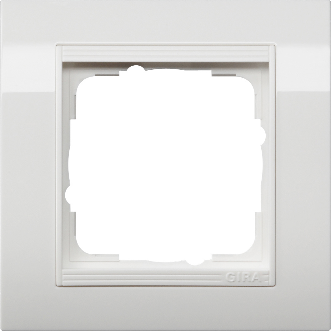 Afdekraam Standard 55, brede uitvoering, speciaal voor gootinstallatie                    zuiver wit glanzend