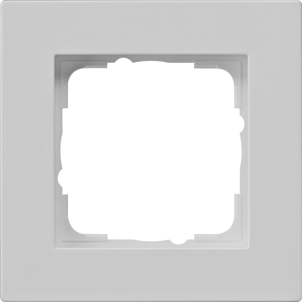 Afdekraam Gira E2 voor de vlakke inbouw                    grijs mat