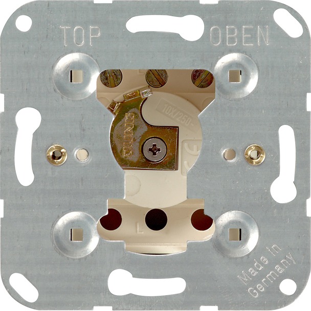 Basiselement sleutelschakelaar 10Â AÂ 250Â V~voor alle DIN-profiel-halfcilinders (014400)