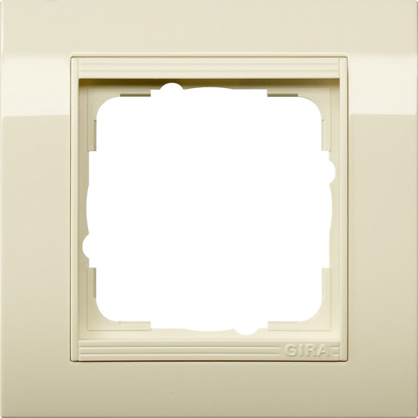 Afdekraam Standard 55, brede uitvoering, speciaal voor gootinstallatie crème wit glanzend (0211021)