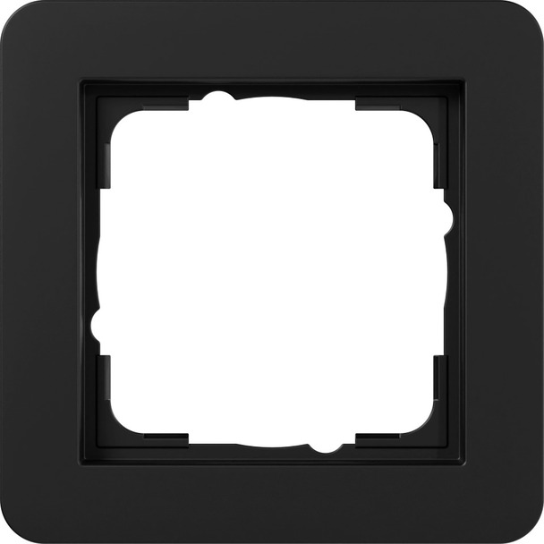 Afdekraam Gira E1 zwart mat (0211153)