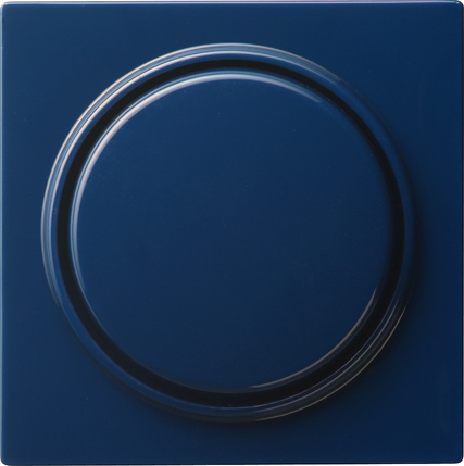 Gira 065046 Afdekking met knop voor dimmer en elektronische potentiometer s-color blauw