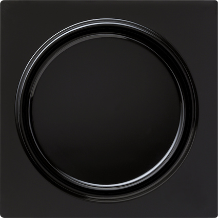 Gira 065047 Afdekking met knop voor dimmer en elektronische potentiometer s-color zwart