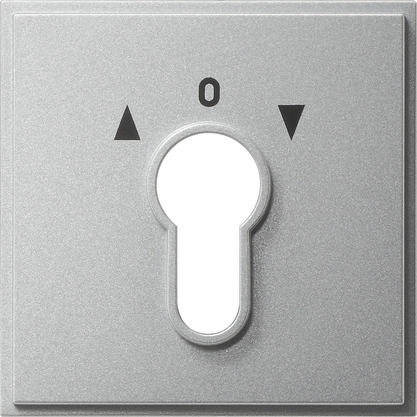 Gira 066465 Afdekking voor sleutelschakelaar en sleuteldrukcontact tx_44 kleur aluminium