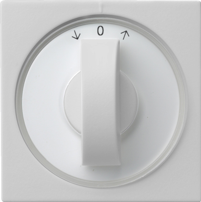 Afdekking met draaiknop voor tijdschakelaars en jaloezieschakelaars resp. grijs mat (0666015)