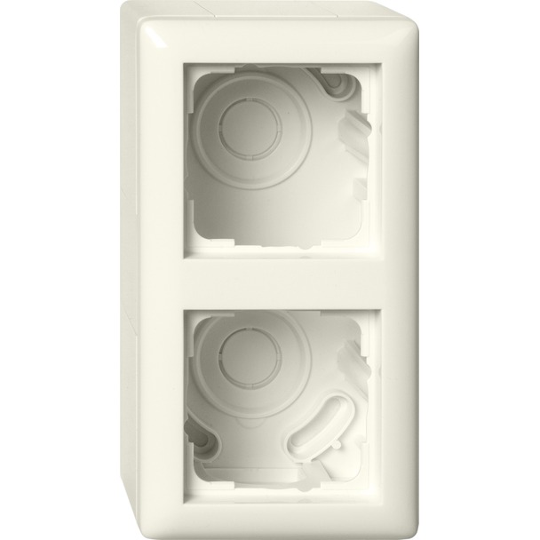 Opbouwbehuizing, compleet met afdekraam 2-voudig voor Standard 55 (106201)