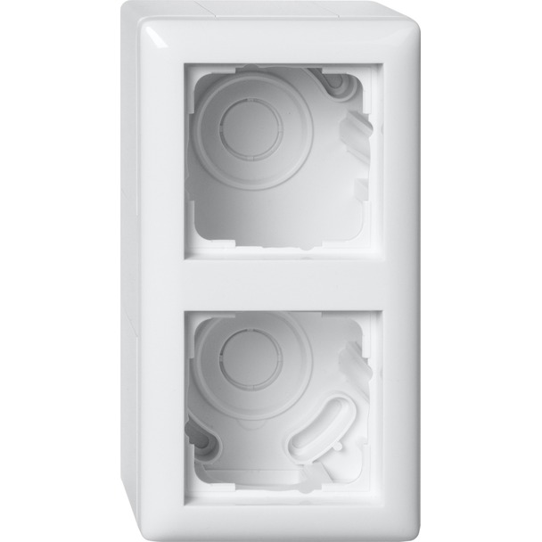 Opbouwbehuizing, compleet met afdekraam 2-voudig voor Standard 55 (106203)