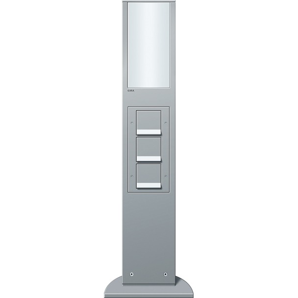 Gira energiezuil met lichtelement units Hoogte 769 mm 3 wandcontactdozen met randaarde (134226)