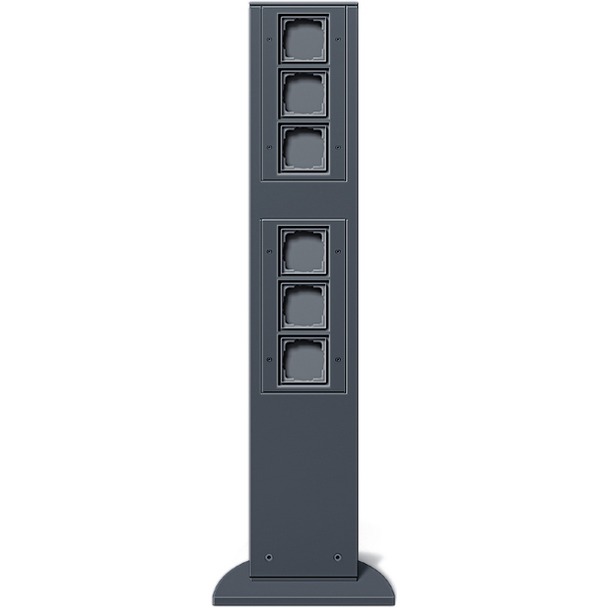 Gira energiezuil met 6 lege units hoogte 769 mm zonder functies (135128)