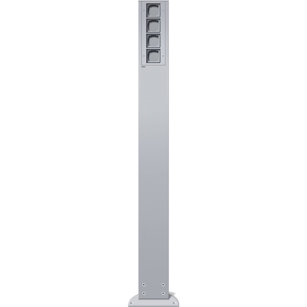 Gira energiezuil met 4 lege units hoogte 1400 mm zonder functies (135426)