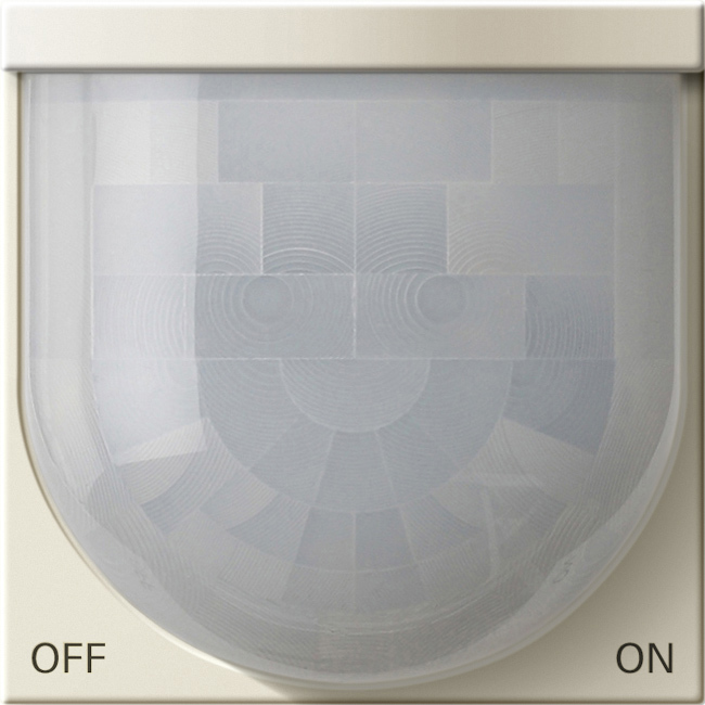 Bewegingsmelder-opzetstuk 2,20 m Standard voor KNX cremé wit glanzend (204101)