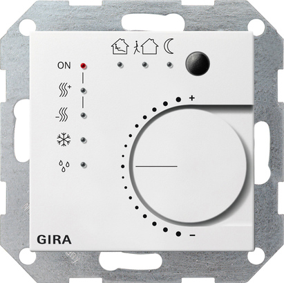 Gira 210027 KNX met drukcontactinterface 4-voudig systeem 55 zuiver wit mat