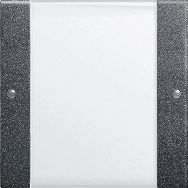 Wippenset 1-voudig met tekstkader antraciet (213128)