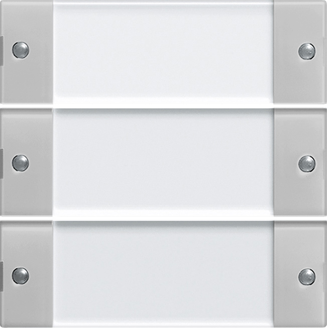 Wippenset 3-voudig met tekstkader grijs mat (2133015)