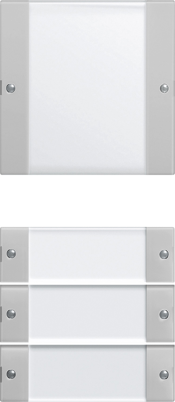 Wippenset 4-voudig (1+3) met tekstkader grijs mat (2134015)