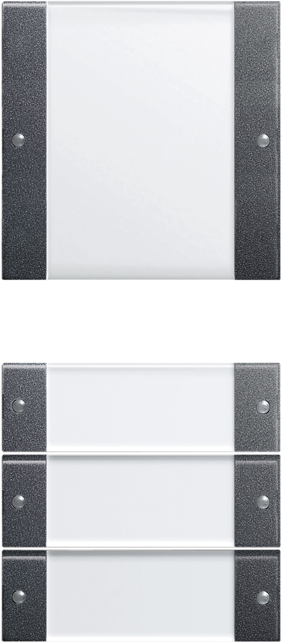 Wippenset 4-voudig (1+3) met tekstkader antraciet (213428)