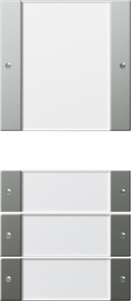 Wippenset 4-voudig (1+3) met tekstkader edelstaal (2134600)