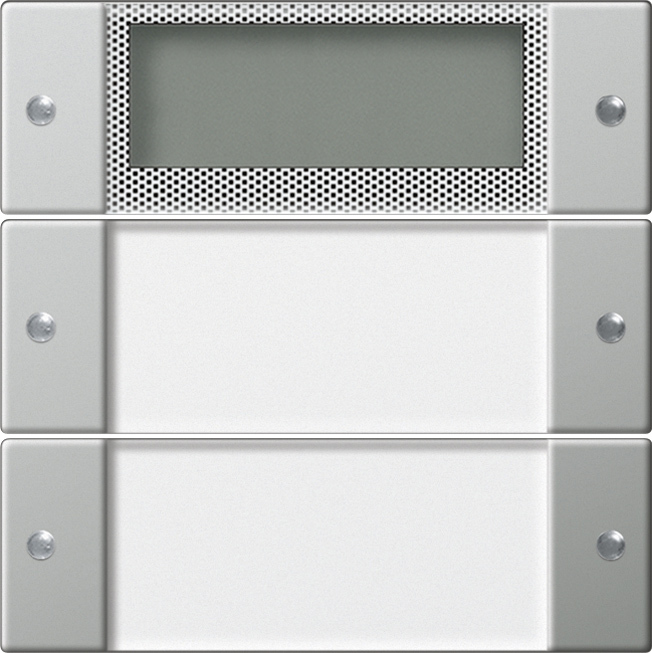 Wippenset 2-voudig Plus met tekstkader edelstaal (2142600)