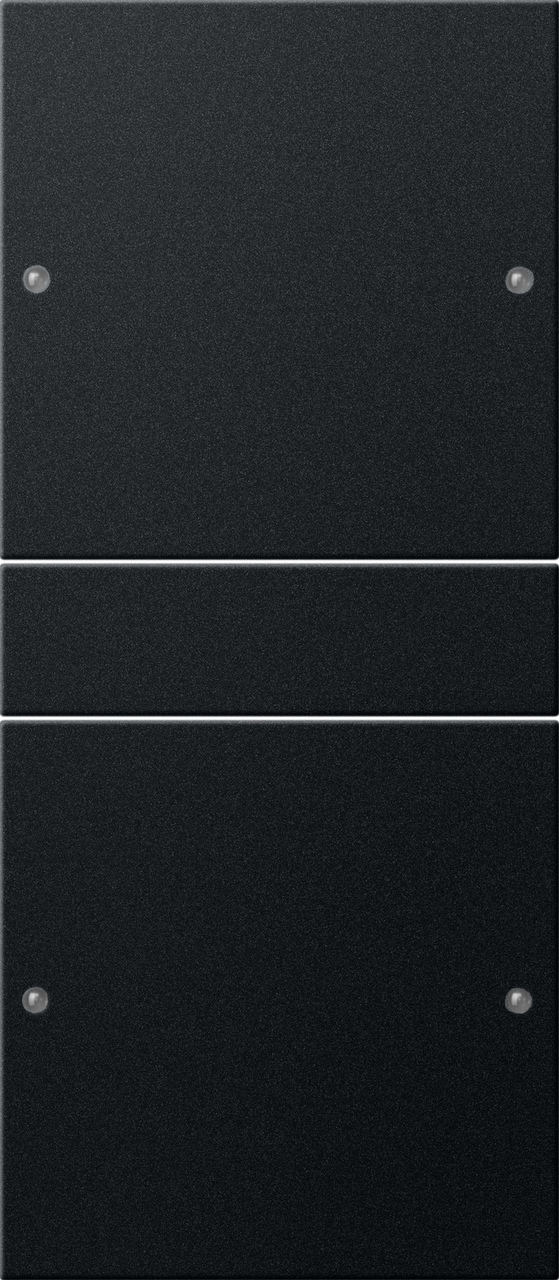 Wippenset 2-voudig (1+1) zwart mat (2182005)