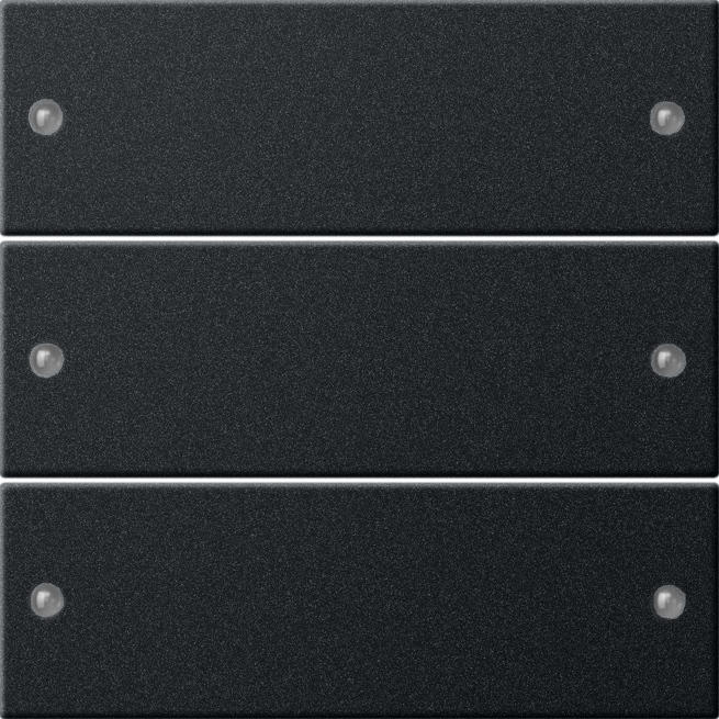 Wippenset 3-voudig zwart mat (2183005)