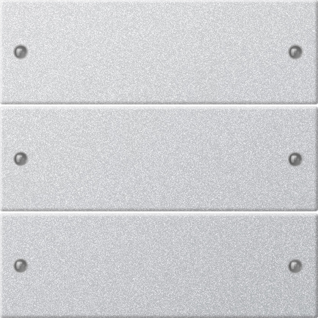 Wippenset 3-voudig kleur aluminium (218326)