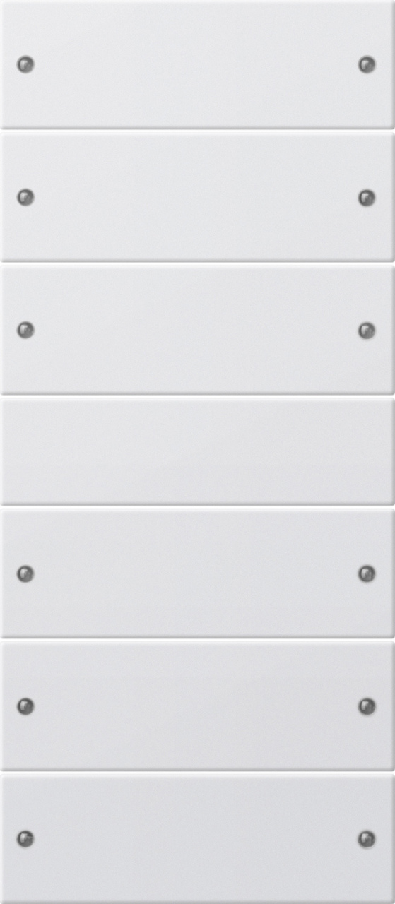 Wippenset 6-voudig (3+3) zuiver wit mat (218627)