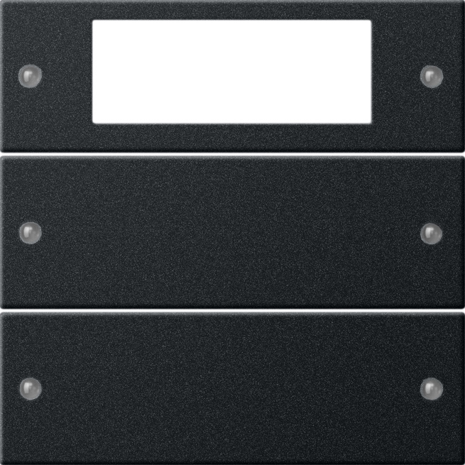 Wippenset 2-voudig Plus zwart mat (2192005)