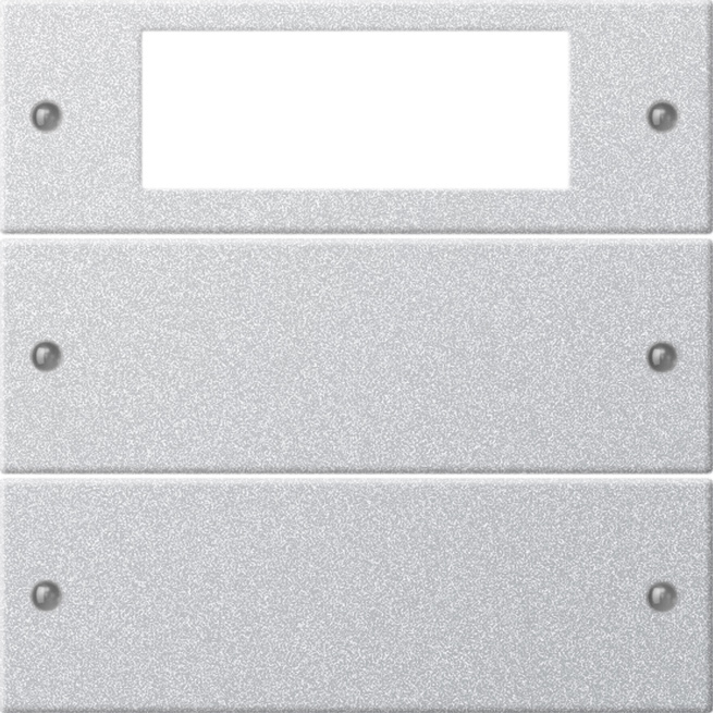 Wippenset 2-voudig Plus kleur aluminium (219226)