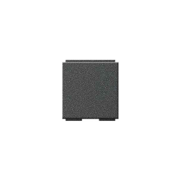 Universele blind-afdekking voor afdekking Modular Jack 2-voudig met 30° schuingeplaatste kabeluitvoer en tekstkader (264528)