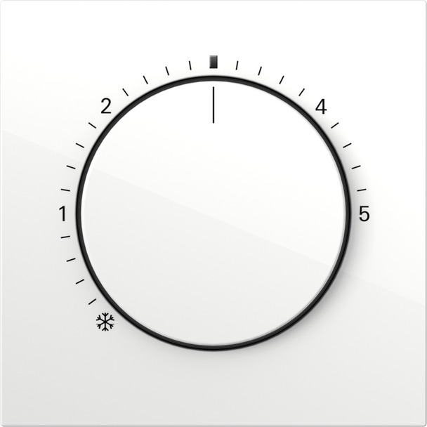 Afdekking voor ruimtetemperatuurregelaar met controlelicht Gira F100 (2702112)