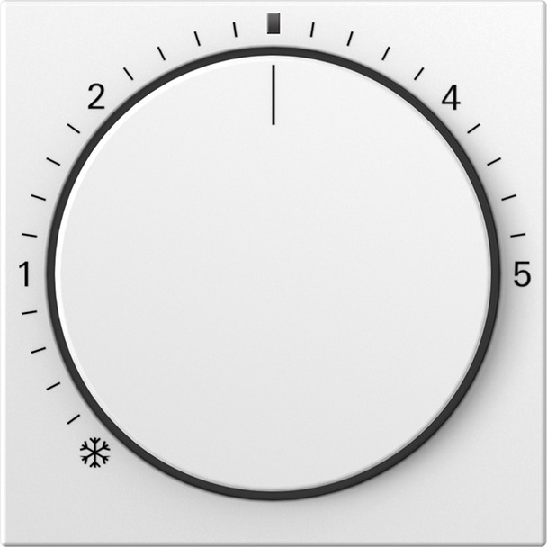 Afdekking voor ruimtetemperatuurregelaar met controlelicht System 55 (270227)