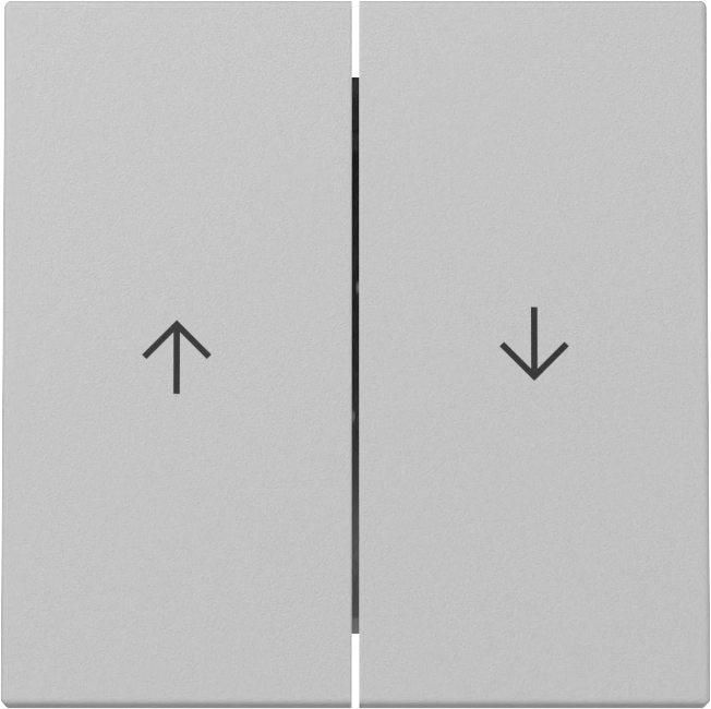 Wip 2-voudig met pijlsymbool grijs mat (3294015)