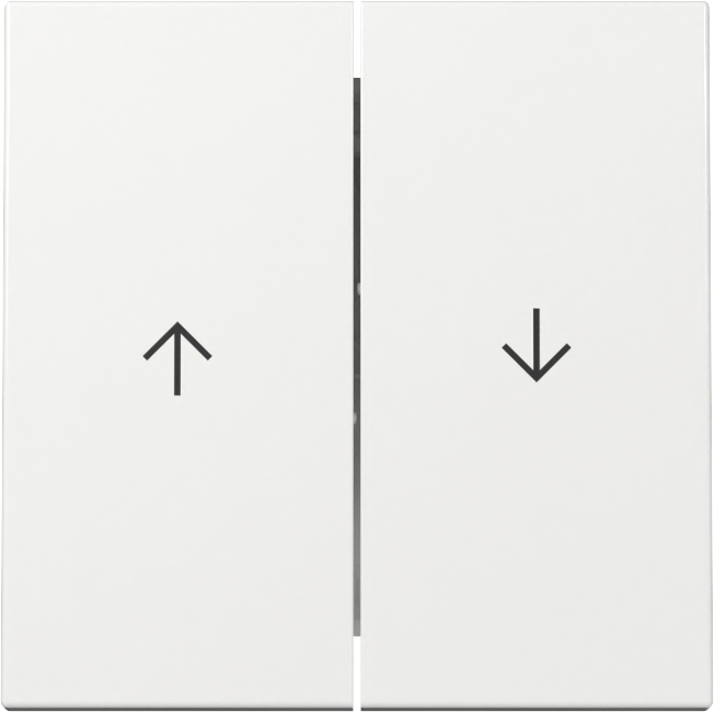 Wip 2-voudig met pijlsymbool zuiver wit glanzend (329403)