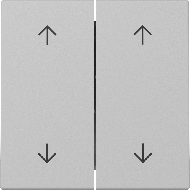 Wip 2-voudig met pijlsymbolen grijs mat (3297015)
