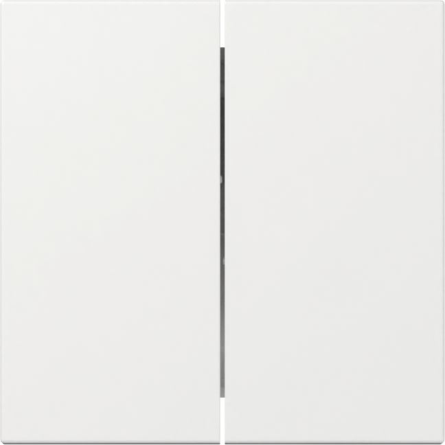 Rechtstaande wip 2-voudig zuiver wit glanzend (349503)