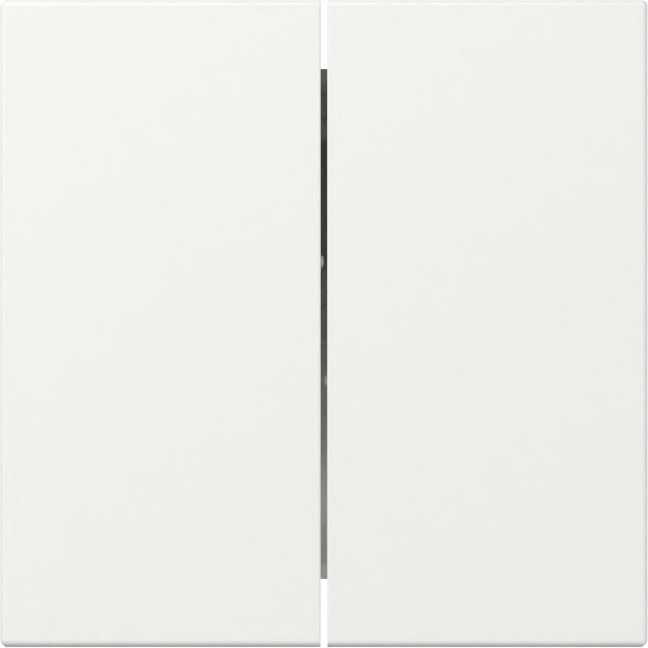 Rechtstaande wip 2-voudig zuiver wit mat (349527)