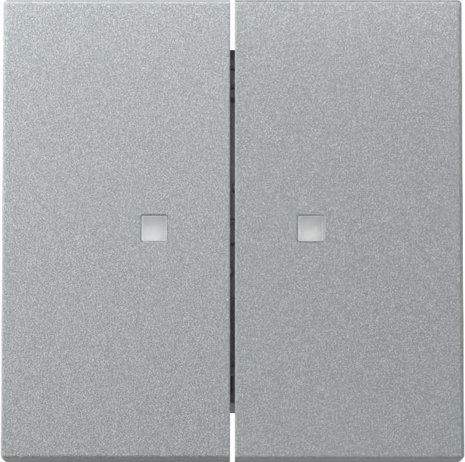 Wip 2-voudig met controlevenster kleur aluminium (363126)