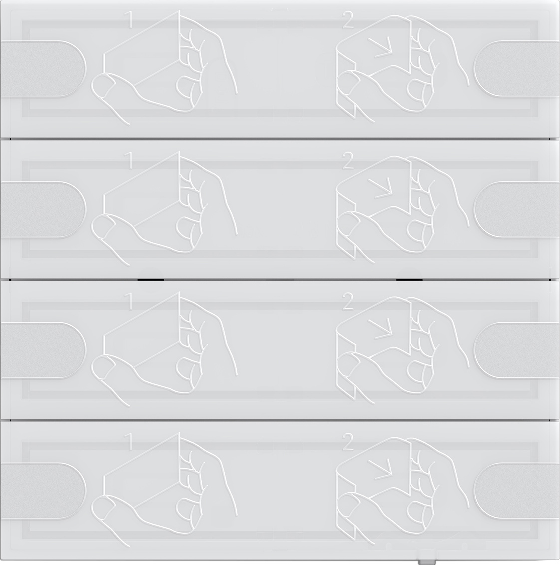 Tastsensor 4.95 Komfort 4-voudig voor Gira One en KNX (5004003)