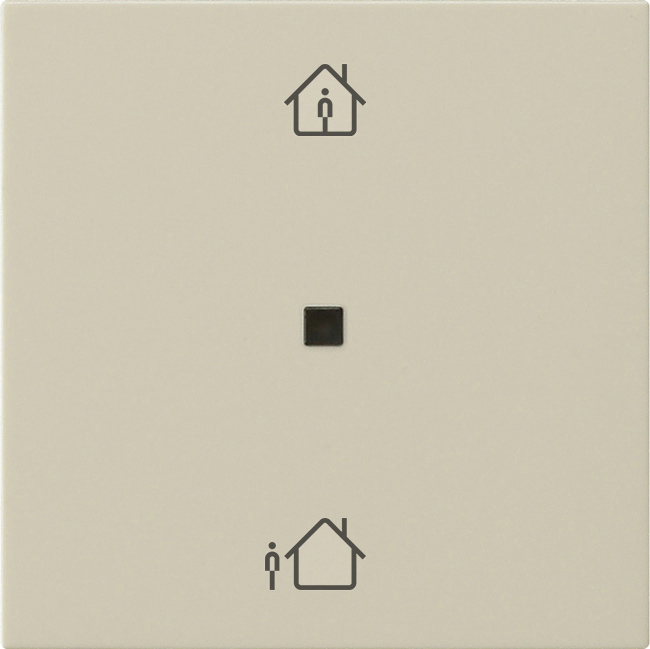 RF bedieningselement-opzetstuk 1-voudig verwarmingsmodus voor KNX cremé wit glanzend (510601)