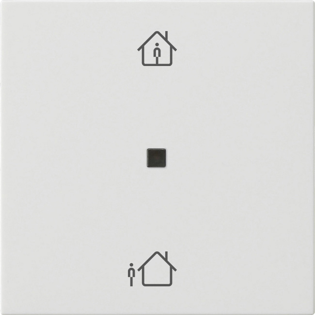 RF bedieningselement-opzetstuk 1-voudig verwarmingsmodus voor KNX zuiver wit glanzend (510603)