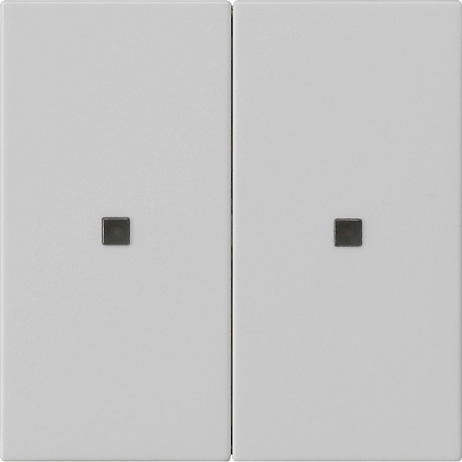 RF bedieningselement-opzetstuk 2-voudig voor KNX grijs mat (5107015)