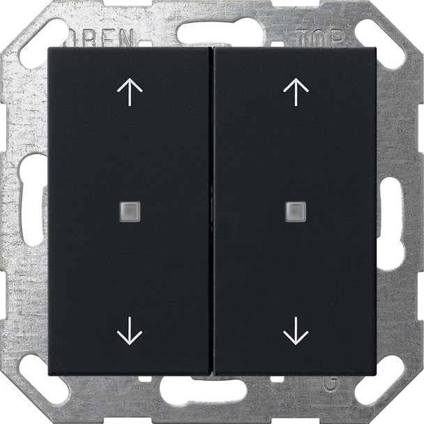 Drukcontact met wip 2-voudig pijlsymbolen voor Gira One en KNX System 55 (5174005)