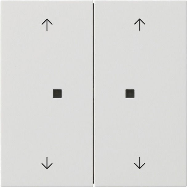 Drukcontact met wip 2-voudig pijlsymbolen voor Gira One en KNX Gira F100 (5174112)