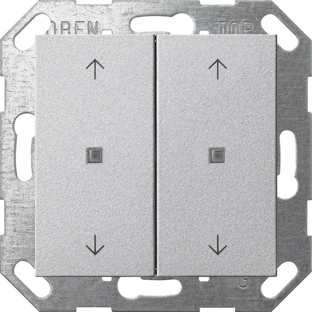 Drukcontact met wip 2-voudig pijlsymbolen voor Gira One en KNX System 55 (517426)