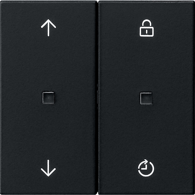 System 3000 bedieningselement-opzetstuk Memory pijlsymbolen zwart mat (5363005)