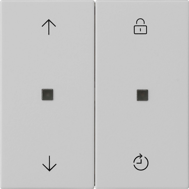 System 3000 bedieningselement-opzetstuk Memory pijlsymbolen grijs mat (5363015)