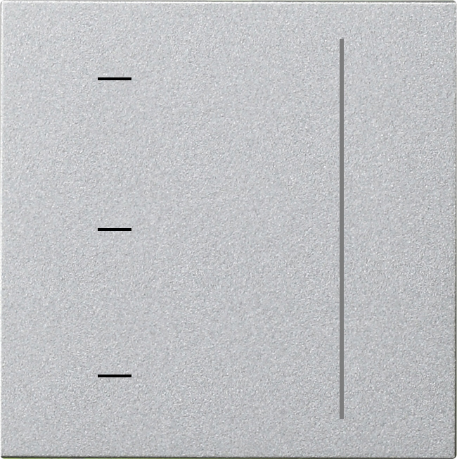 System 3000 touchopzetstuk kleur aluminium (536526)