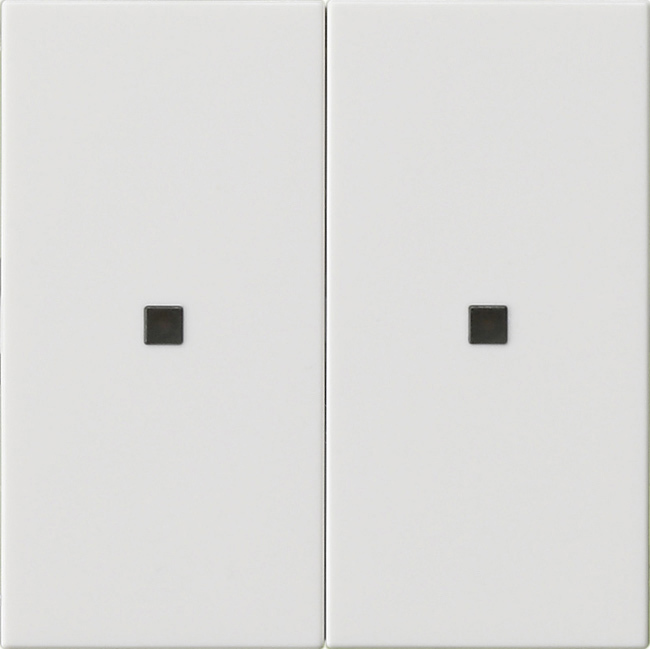 Wip 2-voudig onbedrukt met controlevenster zuiver wit glanzend (536903)