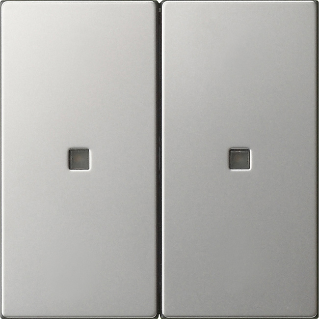 Wip 2-voudig onbedrukt met controlevenster edelstaal (5369600)