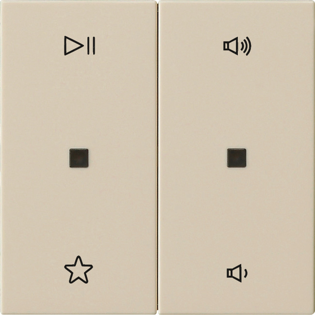 Wip 2-voudig audiobesturing cremé wit glanzend (538401)